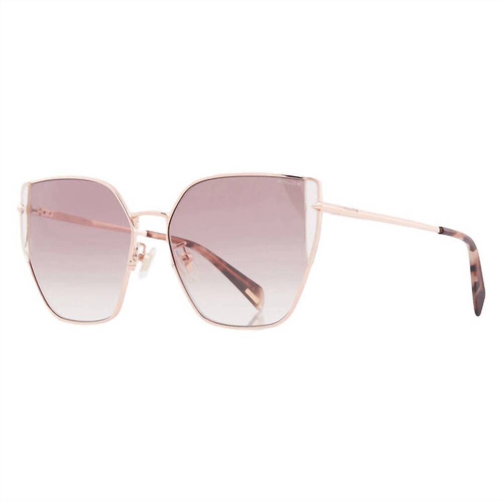 NEW POLICE women's gradient butterfly sunglasses in copper gold